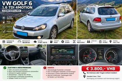 VW Golf 6 1.6 TDI Allrad