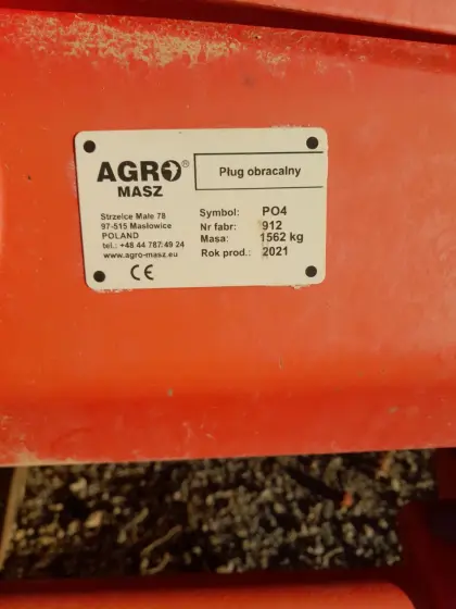 Agro Masz Wendepflug PO4