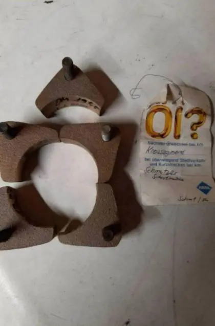 Segmenthalter Messing für Schmotzer Schrotmühle