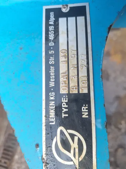 Lemken Pflug Opal 110