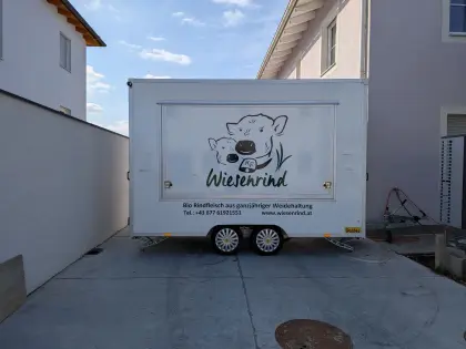 Verkaufsanhänger für Direktvermarktung