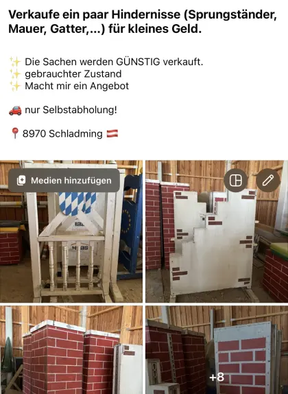 Verkaufe günstig verschiedene Hindernisse