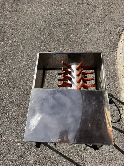 El. Geflügelrupfmaschine aus Edelstahl (230 V)