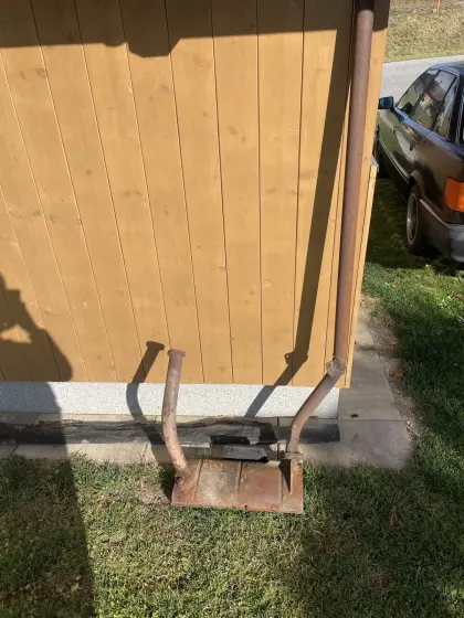 Auspuff Steyr Plus 50 unten
