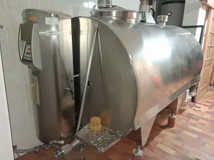 Milchtank mit Rucksackkühlung