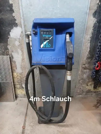 Zapfsäule 72 l/min, 4 m Schlauch, Dieselzapfsäule Vision V80