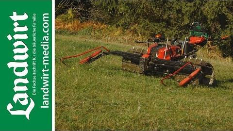 Motormäher mit RTK Lenksystem