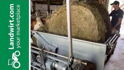 Rundballenabwickler selbst gebaut | landwirt.com