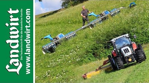 Traktor gegen Motormäher