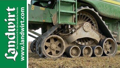 Mähdrescher mit Raupenfahrwerk