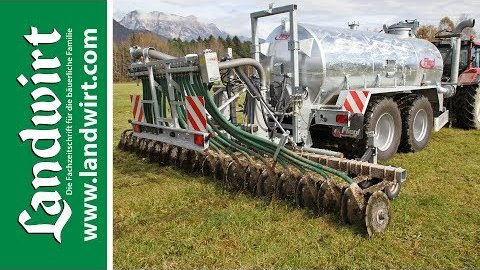 Fliegl Güllefass mit Scheibenschlitzverteiler