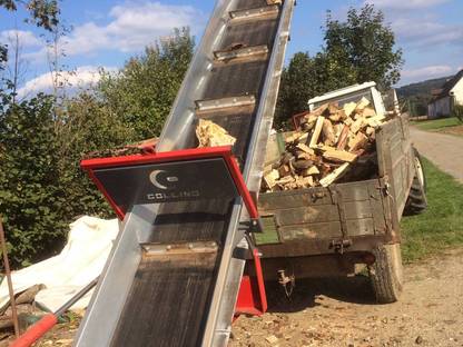 Bild 2:Hölzsägen mit Trommelsäge