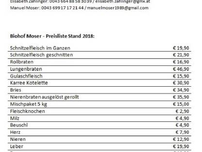 Bild 2:Teilstücke BIO Milchkalb