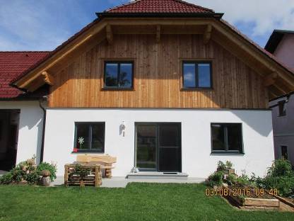 Bauholz: NATURI - Vollholzhaus Die Steinzeit ist vorbei wir bauen