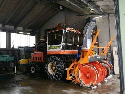 Bild 2:Schneefräsarbeiten