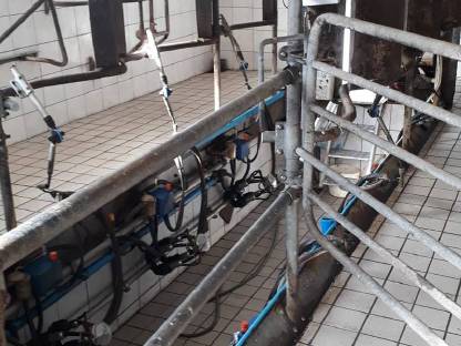 Bild 4:Alva Laval Melkstand und Waschautomat