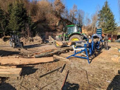 Bild 3:Holzspalten