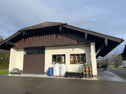 Bild 6:Remise mit Wolf System Satteldachbinder