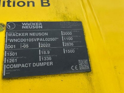 Wacker Neuson Raddumper 1501