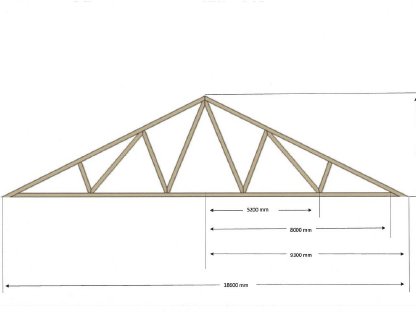 Dachstuhl Pfostenbinder von Haas