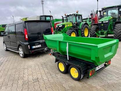 Bild 2:Hydraulischer Kippanhänger Rohbau zur Zugmaschine Auto Zulassung