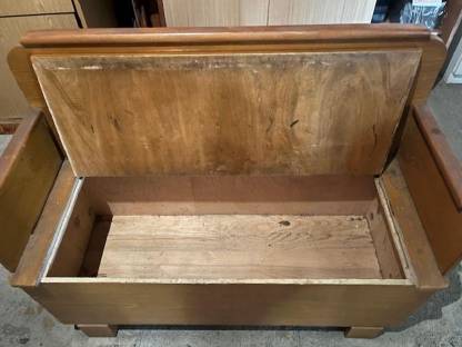 Bild 3:Antike bezaubernde Truhenbank, Holzbank