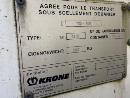 Bild 7:Krone Wechselbrücke Container Seecontainer Lagercontainer WK