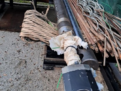 Bild 2:Teleskopzylinder für Mesera Forstkran F92