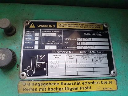 Bild 6:Mitsubishi Gabelstapler Diesel Seitenschieber Kabine FD30K