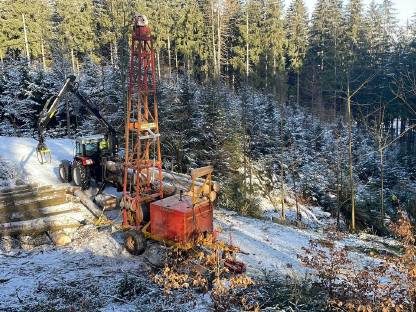 Bild 4:Durchforstung, Forstarbeiten, K300, Holzfällungen