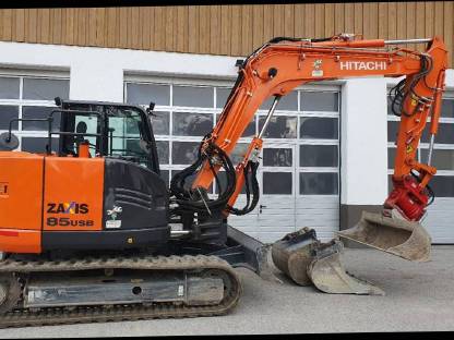 Bagger Hitachi ZX 85 Powertilt