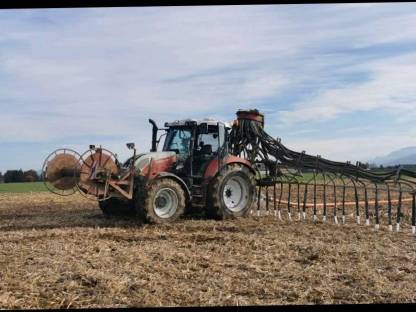 Bild 3:Gülleverschlauchen