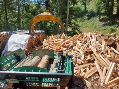 Bild 5:Brennholzspalten für 1 m Scheite