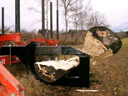 Langholzspalter, Holzspalter, Rückewagen, Forsttechnik