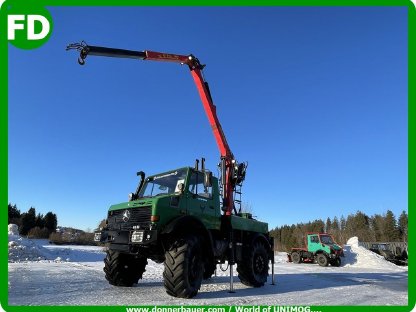 Unimog U2400 Agrar mit Forstkran