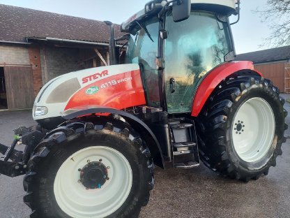 Steyr 4115 Profi, 5.200 Bstd., FH + FZW