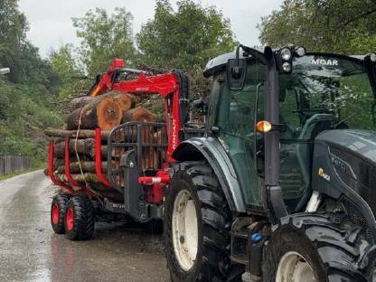 Bild 6:Holzschlägerung und Bringung, Schneeräumung
