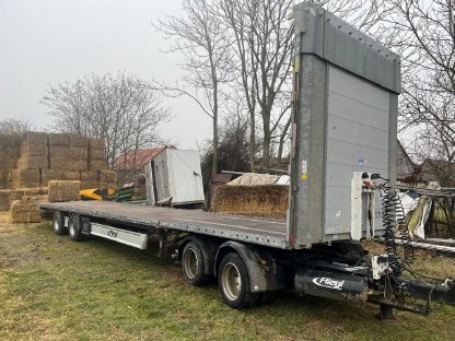 Bild 2:Ballenwagen-Fliegl Plateauauflieger