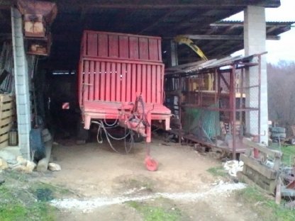 Anhänger für Silage, Hackschnitzel, Abschiebwagen