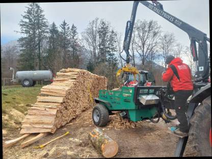 Bild 6:Brennholzspalten für 1 m Scheite