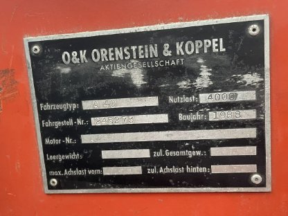 O&K A40 Gelände Stapler