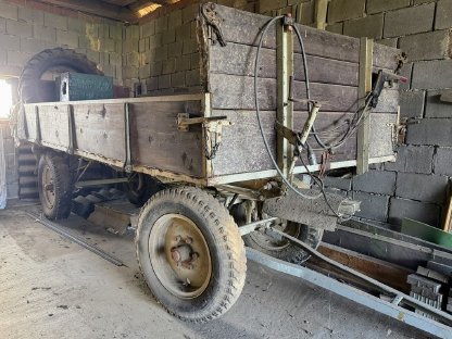 Plateauwagen/Gummiwagen/2-Achs-Traktoranhänger 450 x 190 cm