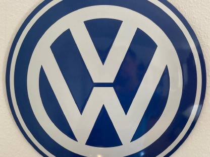 VW Blechschild 35 cm geprägt