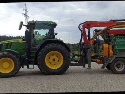 John Deere 7R350 + Heizohack 14-800