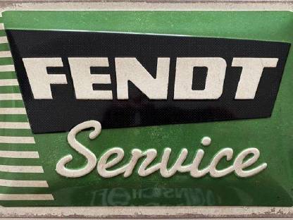 Blechschild 30 x 20 cm Fendt Service