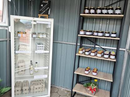 Bild 4:Hühner, Wachteln, Holz, Eier, diverse