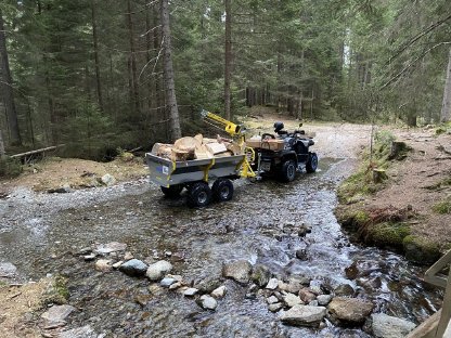 Iron Baltic ATV Anhänger Offroad PRO inkl. 300 kg Kran