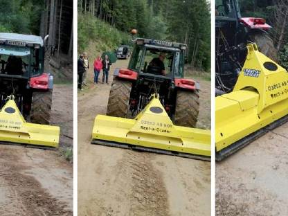 Bild 4:Wegepflege mit Rent-a-Grader!