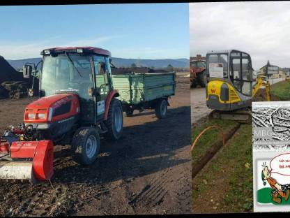 Bild 4:Wurzelstöcke fräsen, Kleinflächenrodung, Erdarbeiten