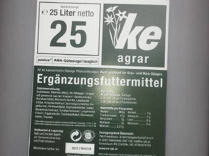 KE (Kräuter-Extrakt) Zusatzfutterm. für Rind, Schwein, Gefl.